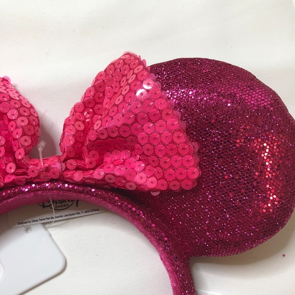 Pink Minnie Mouse Disney Park Ear Headband - Picture 3 of 4